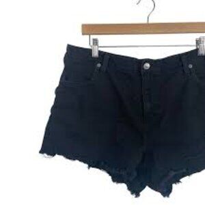 NWT Aerie Daydream Denim Distressed Shorts in Black - Size XS